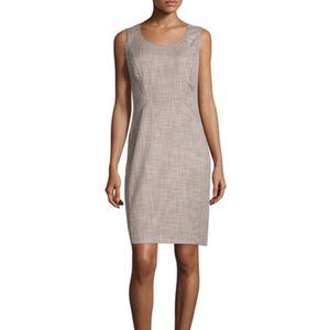LAFAYETTE148 | AYIANA BEIGE SLEEVELESS DRESS | 14